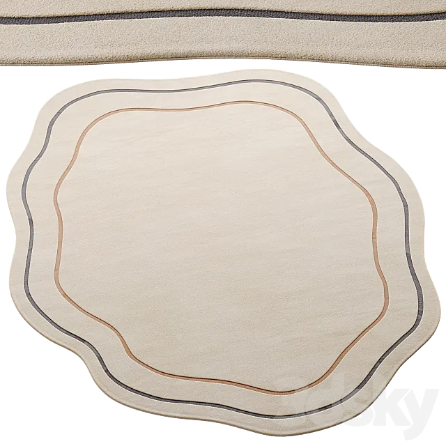 Lumi Handtufted Wool Rug 3ds Max