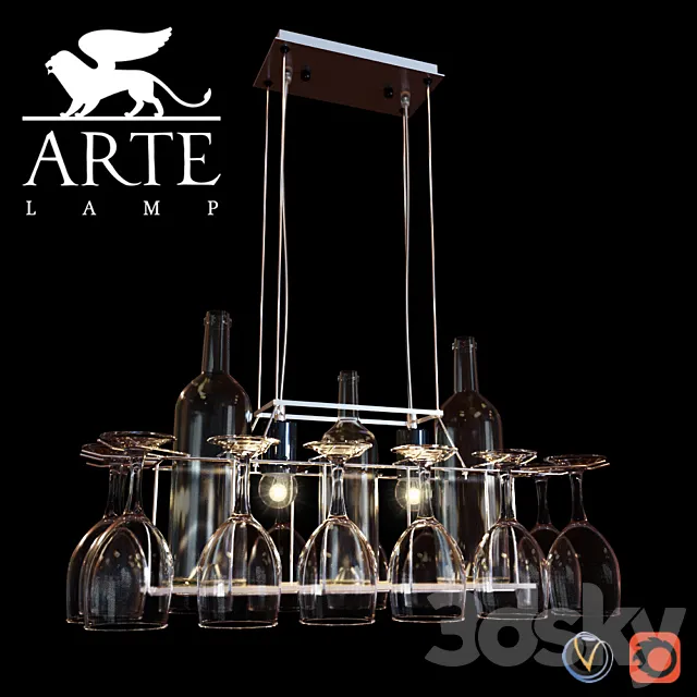 Luminaire Arte Lamp Bancone A7043SP-2CC 3ds Max