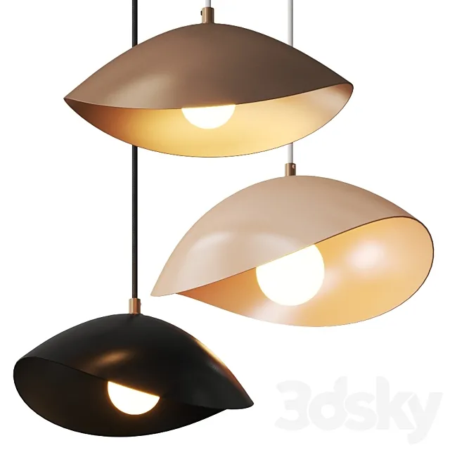Luminaire Authentik Coquelicot Pendant Lamps 3DSMax File
