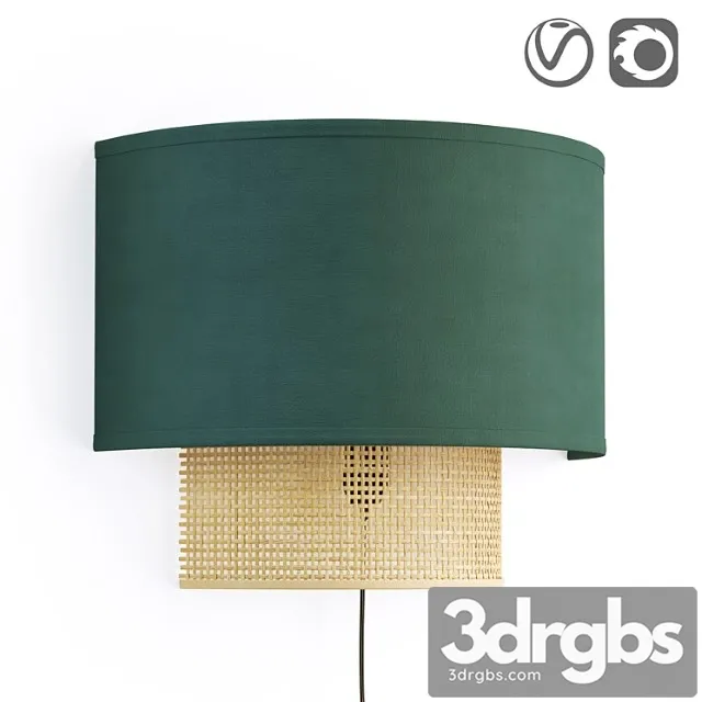 Luminaire with wicker material, dolkie