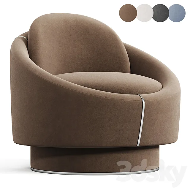 LUNA SWIN armchair 3ds Max