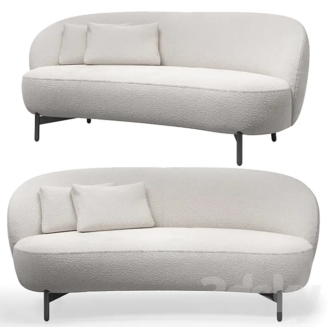 Lunam sofa by Kartell 3DS Max Model