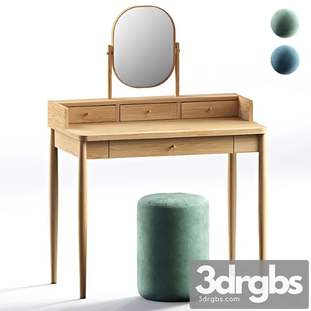 Lussan dressing table and luxore ottoman la redoute interieurs