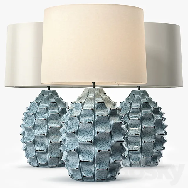 LuxDeco Bayern Table Lamp – Turquoise Base 3DSMax File