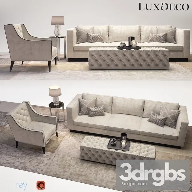 Luxdeco Living Room Set 3dsmax Download