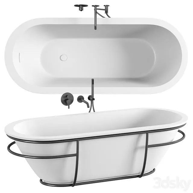 Luxe Freestanding Stone Bath 1800 M 3dsMax Model