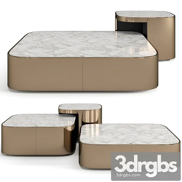 Luxence Luxury Living Parsons Coffee Tables Set 3dsmax Download
