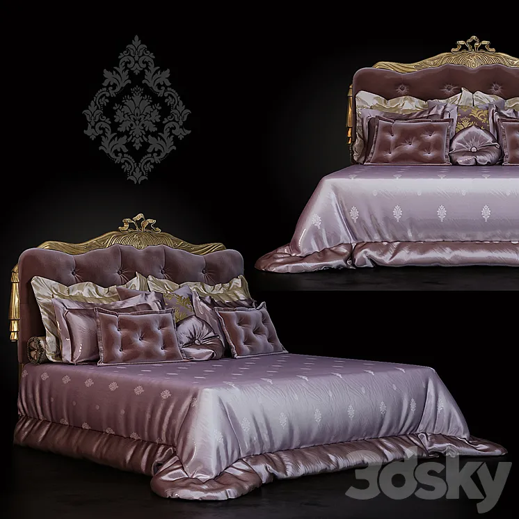 luxurious bed 3DS Max