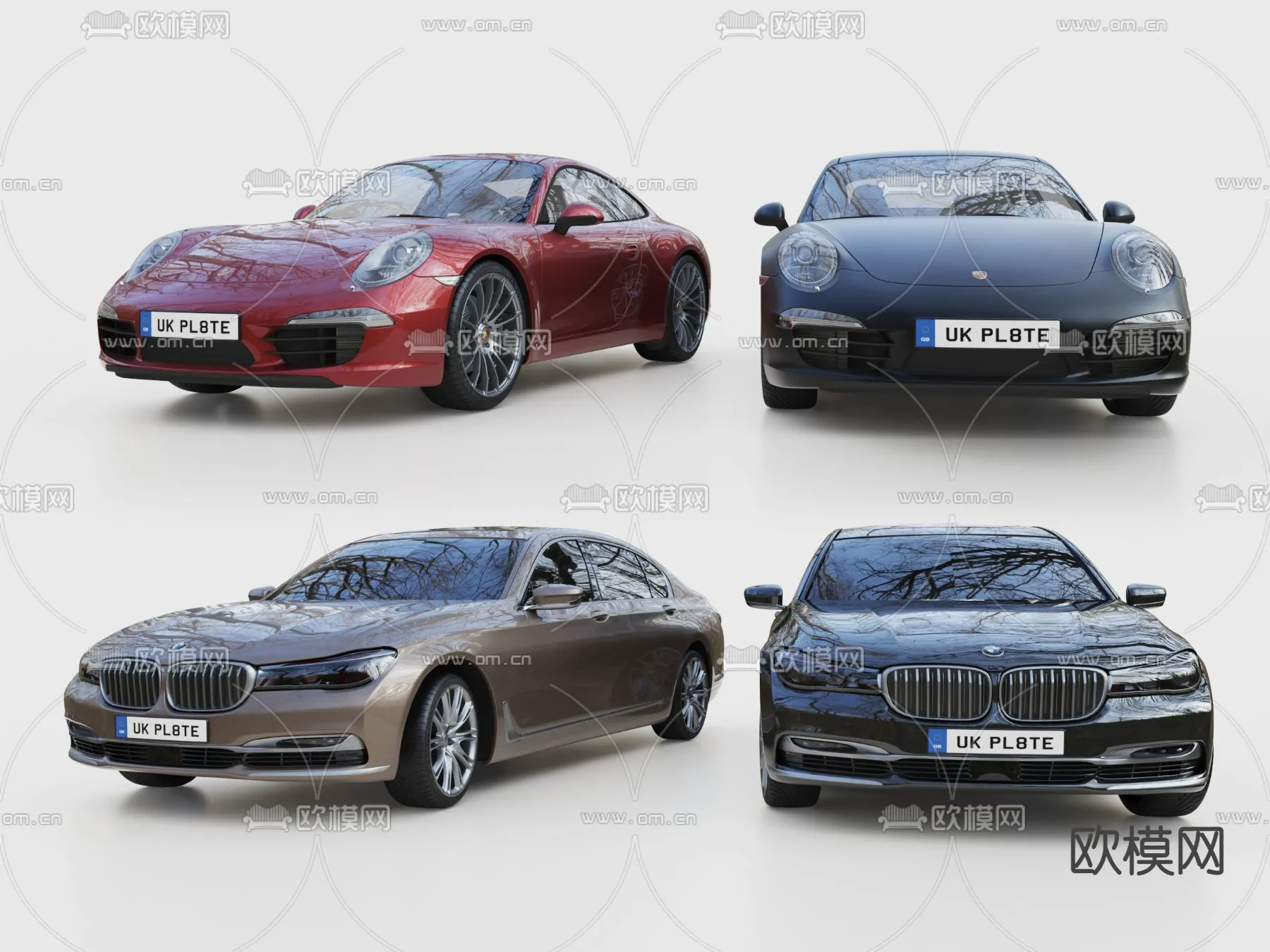 Luxury and Sport Car 3D Models – Transports – 012 – VRAY Render