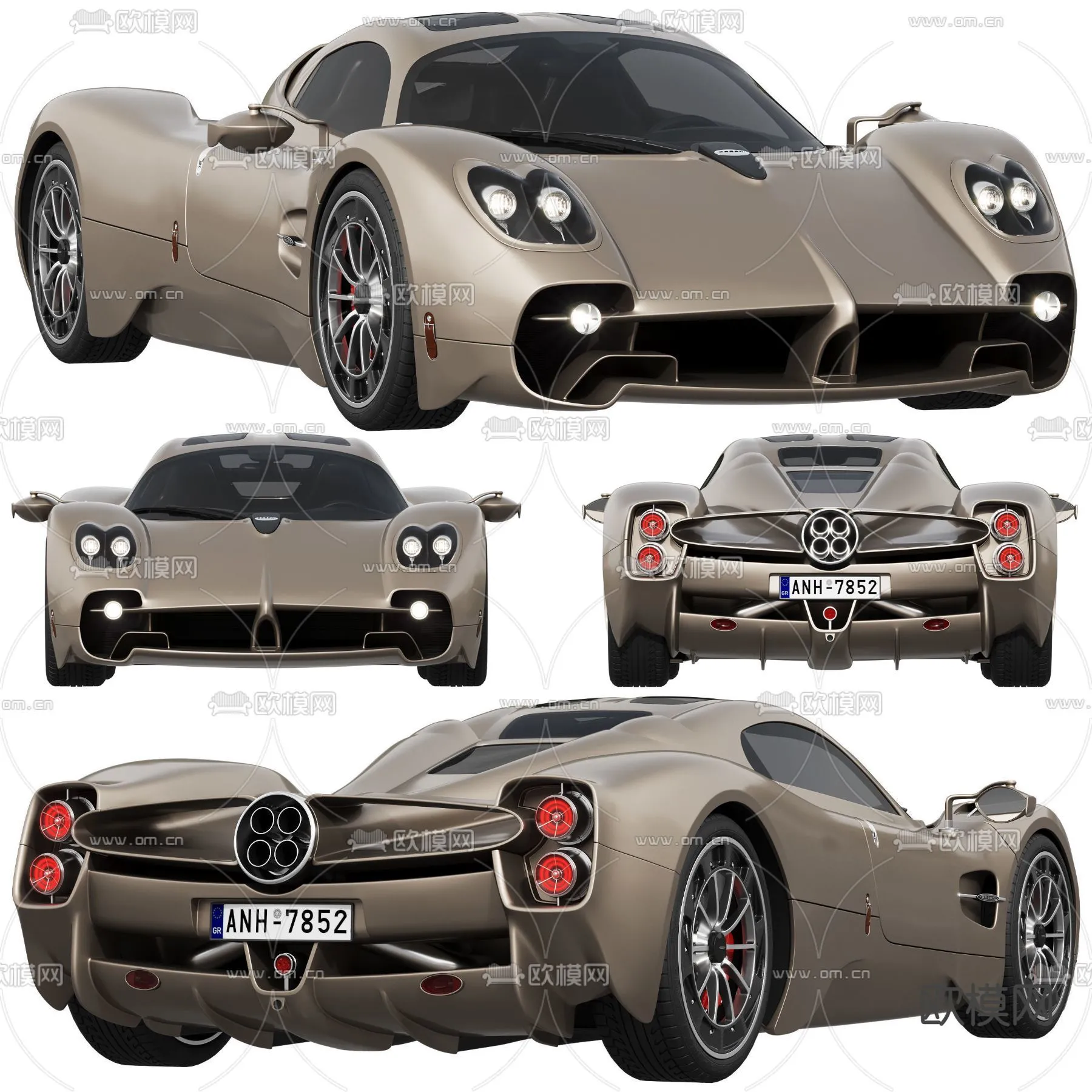 Luxury and Sport Car 3D Models – Transports – 015 – CORONA Render