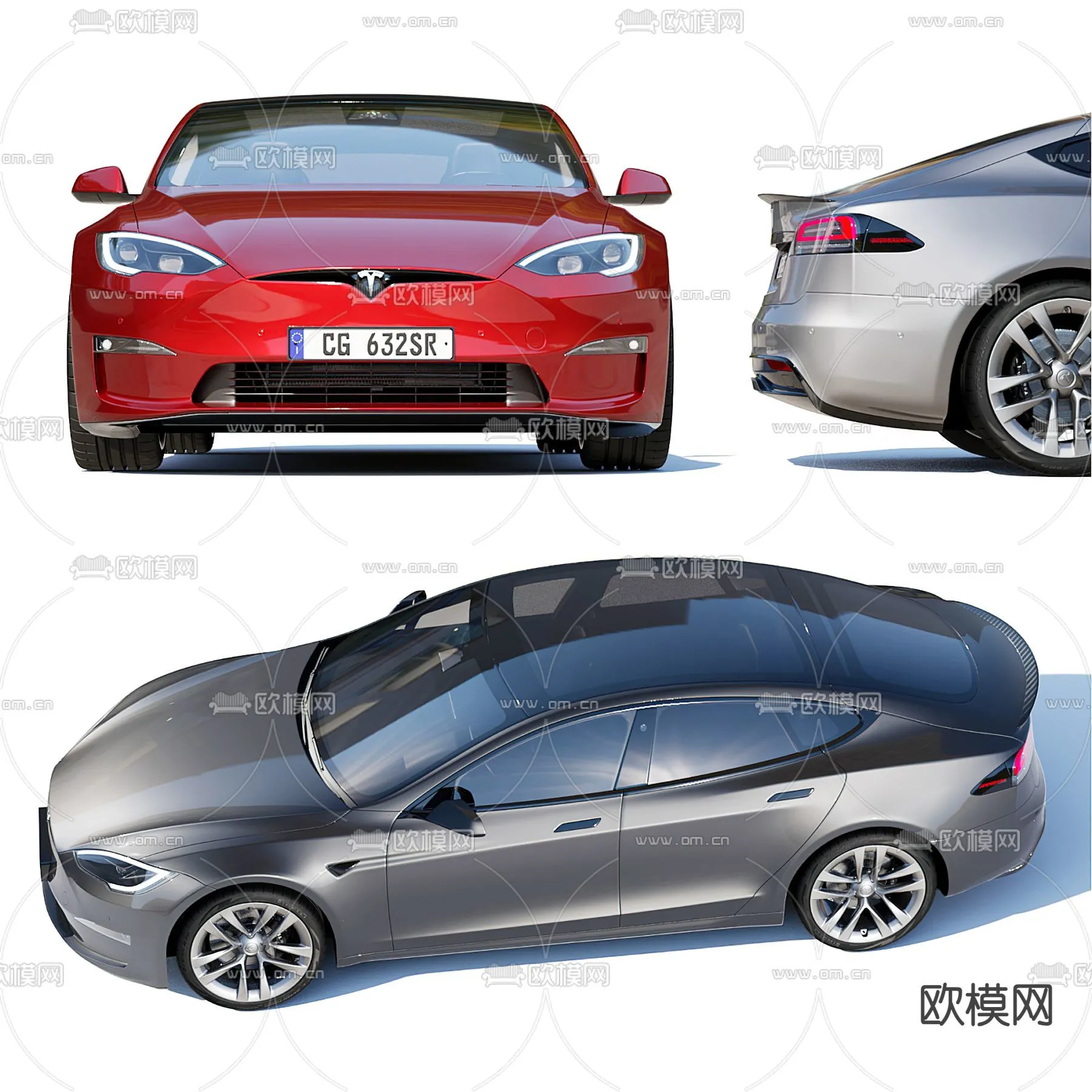 Luxury and Sport Car 3D Models – Transports – 021 – VRAY Render