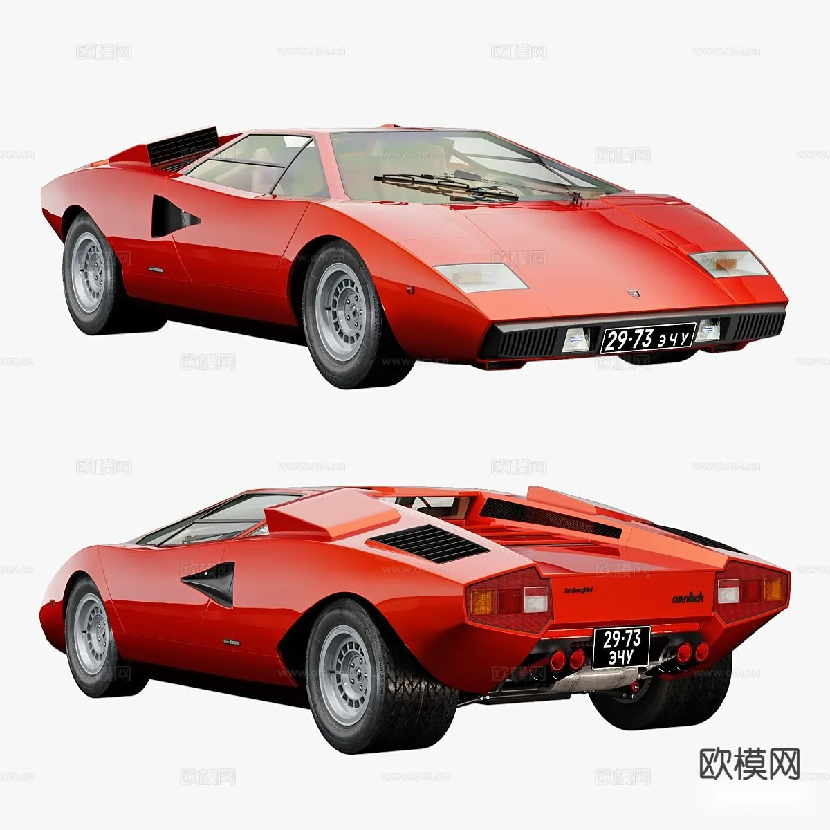 Luxury and Sport Car 3D Models – Transports – 045 – VRAY Render