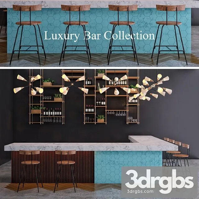 Luxury bar collection 3dsmax Download
