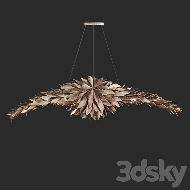 Luxury chandelier with petal elements EVO Vetvistore 3ds Max