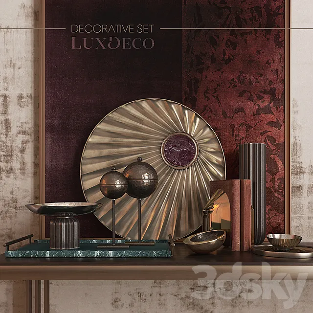 Luxury decorative set 3ds Max