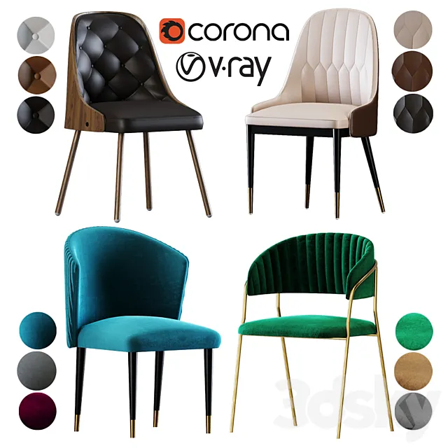 Luxury Dining Chair-Vol-2 3ds Max