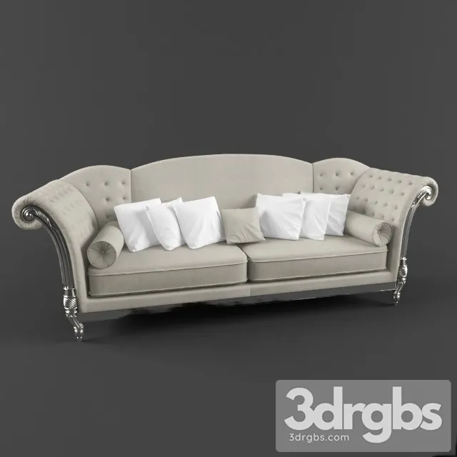 Luxury Neoclassic Fabric Sofa 3dsmax Download
