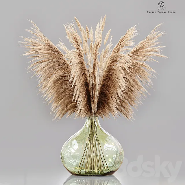 Luxury pampas grass 3ds Max