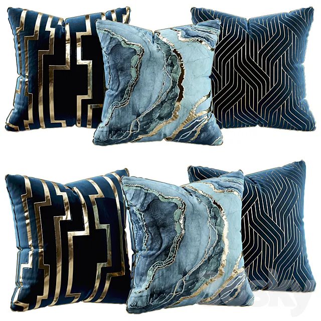 Luxury pillows 3DS Max Model