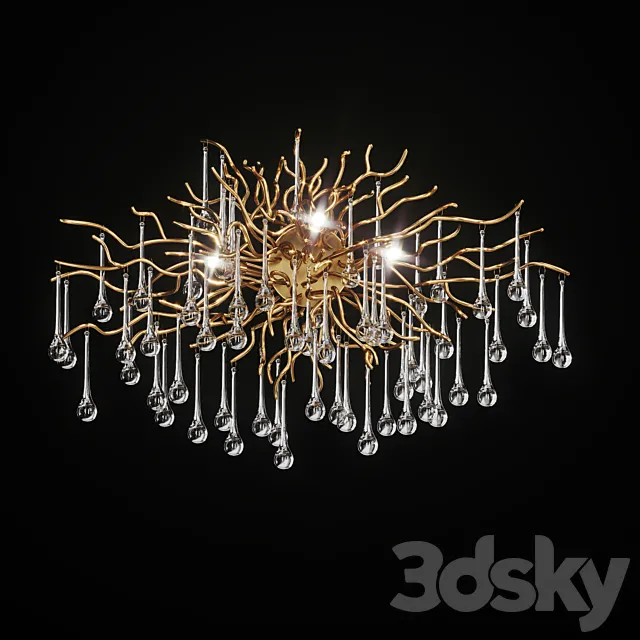 Luxury sconce in the form of drops MARIAN 3ds Max