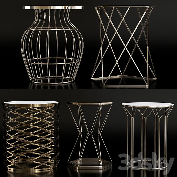 Luxury side table 3DS Max