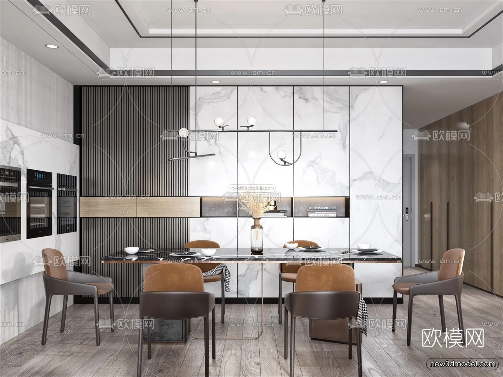 Luxury Style Interior 3D Blocks – Living Room 3D Model – 045 – VRAY
