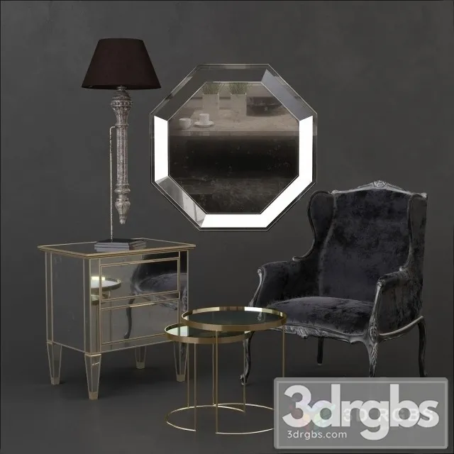 Luxury Table and Armchair 3dsmax Download