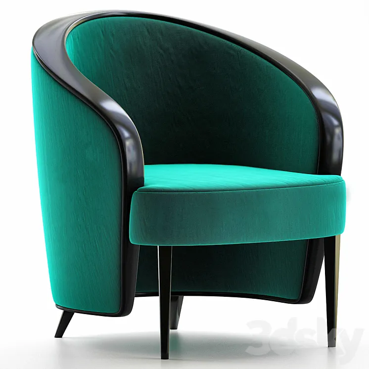 Luxury Waldorf Astoria Club Chair 3DS Max