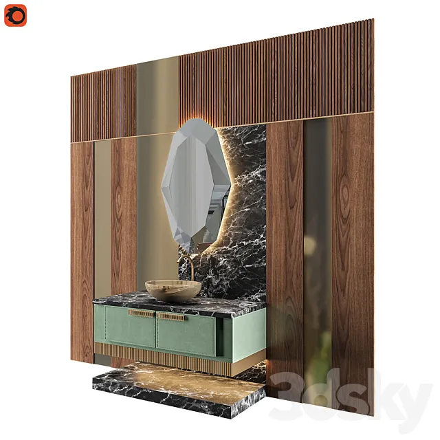 LUXURY – Wash Basin 08 3ds Max