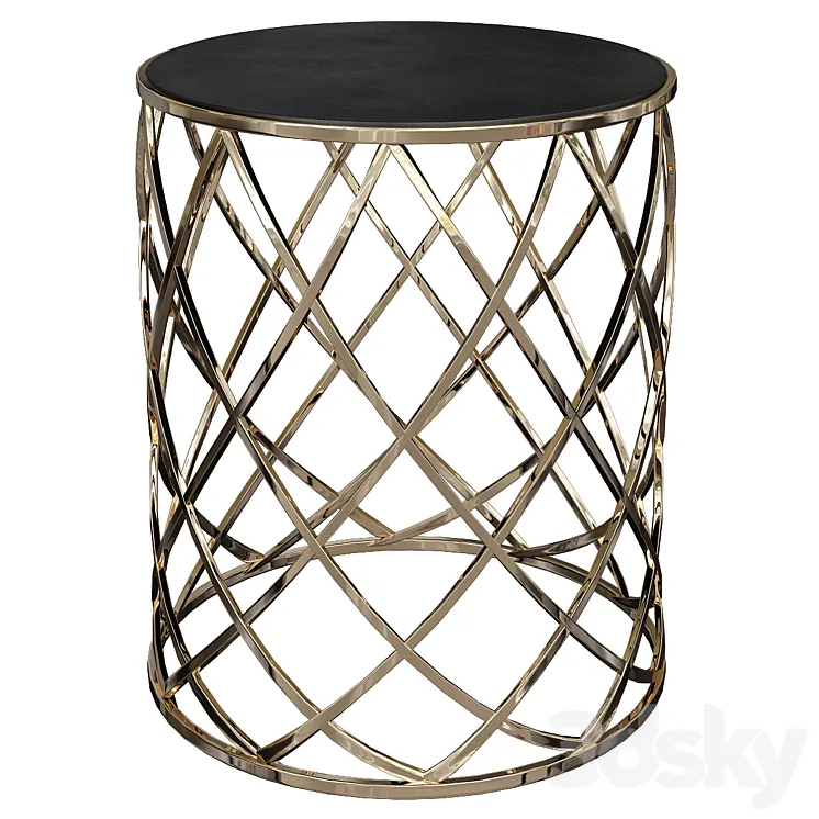Luxury Wireframe Side Tables # 001 3DS Max