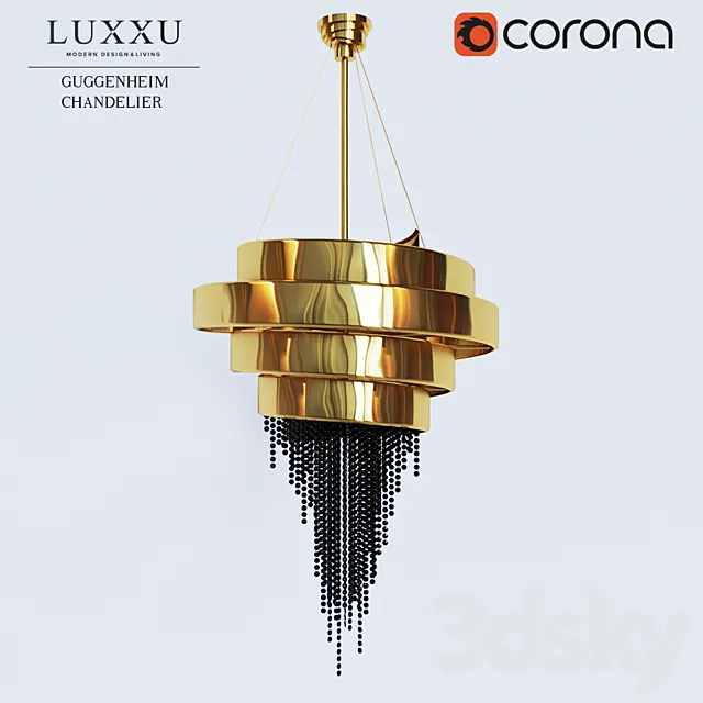 LUXXU GUGGENHEIM CHANDELIER 3ds Max