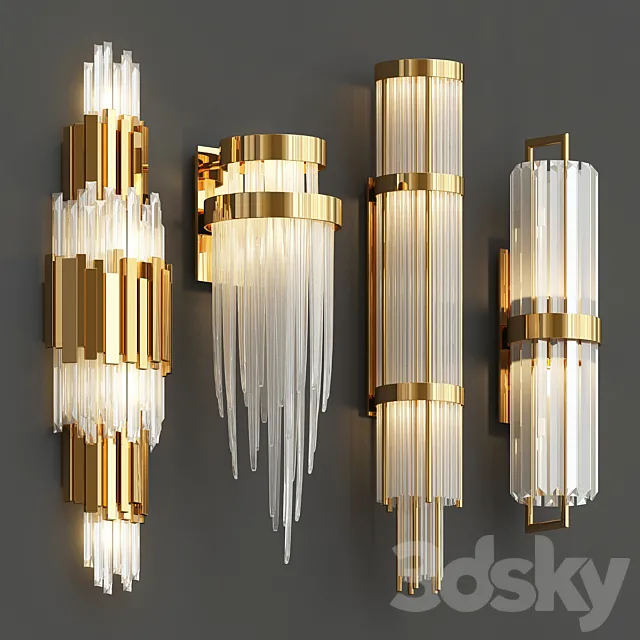 Luxxu Wall Lamps 2 3DS Max Model