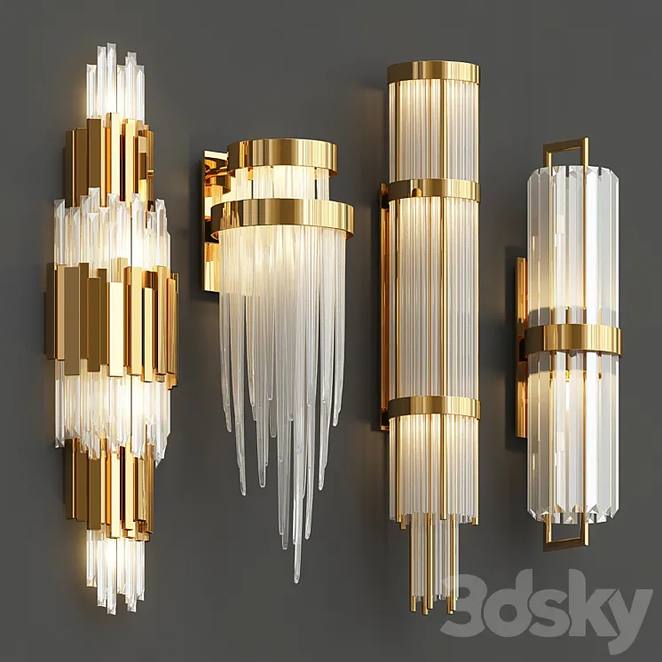 Luxxu Wall Lamps 2 3DS Max