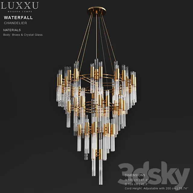 LUXXY Waterfall Chandelier 3DSMax File