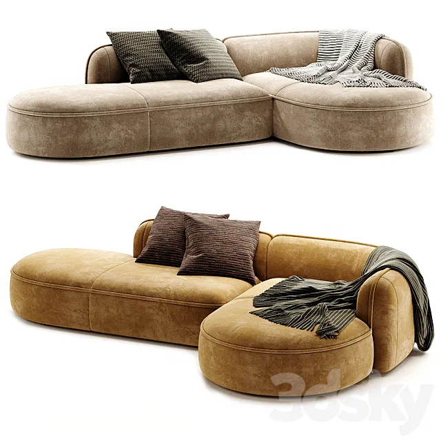 Luzaro Royalty Sectional Sofa 3ds Max