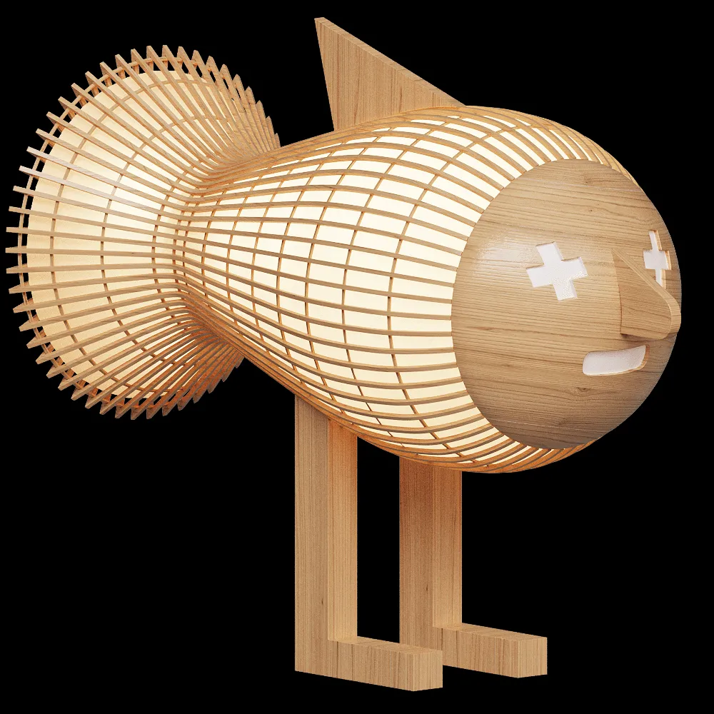 LZF – Floor lamp Walking Fish 3ds Max