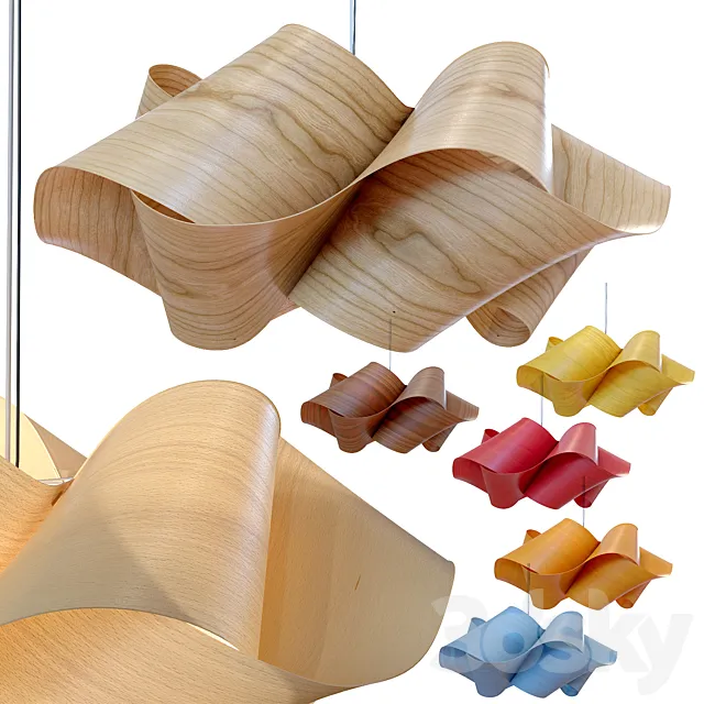 LZF – SWIRL ceiling light 3ds Max