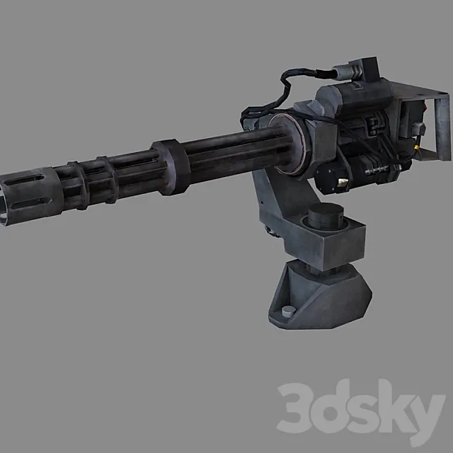 M134 Minigun 3DS Max Model