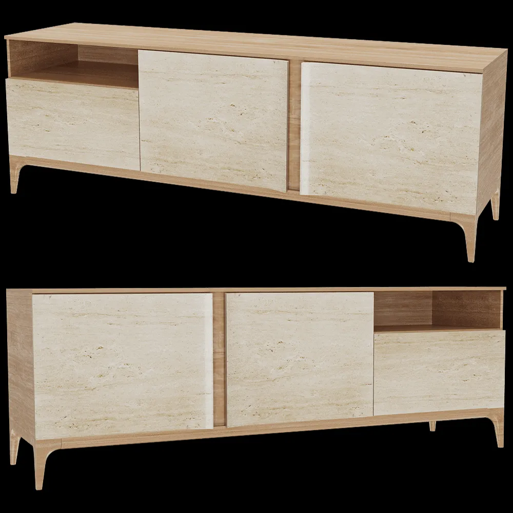 MAAMI HOME – Sideboard STORM TRAVERTINE 3ds Max