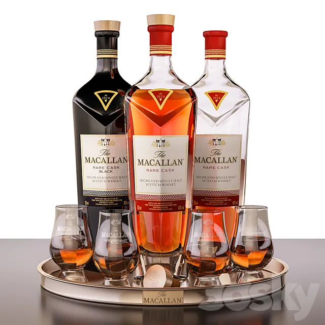 Macallan rare cask 3ds Max