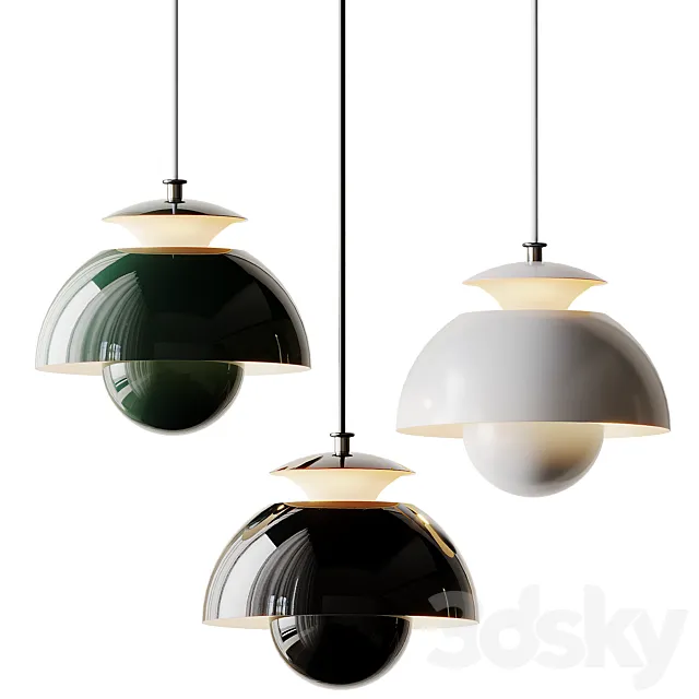 Macaron Metal Pendant Lamp 3ds Max