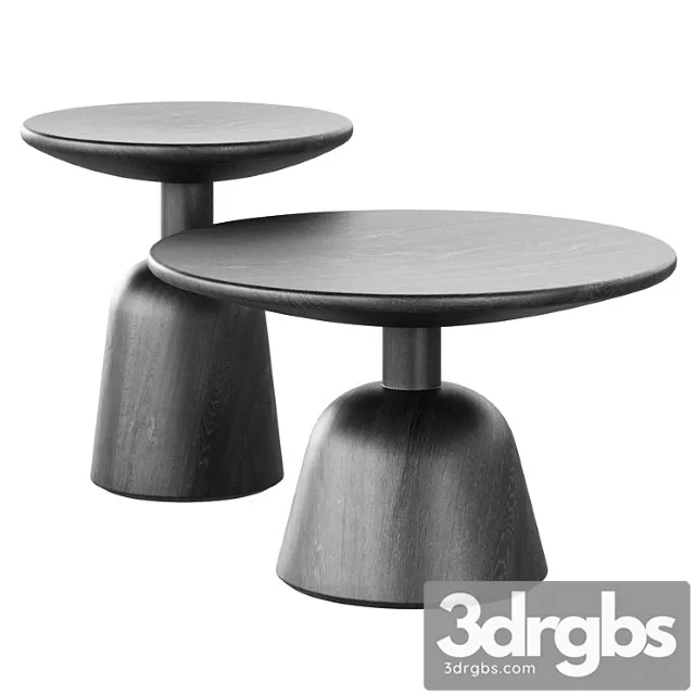 Macbeth hemlock black wood side table by cb2