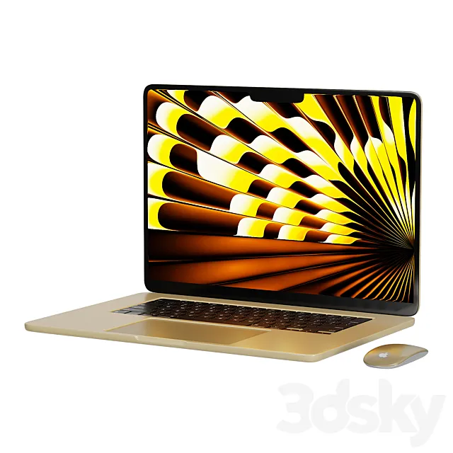 MacBook Air 15 3dsMax Model