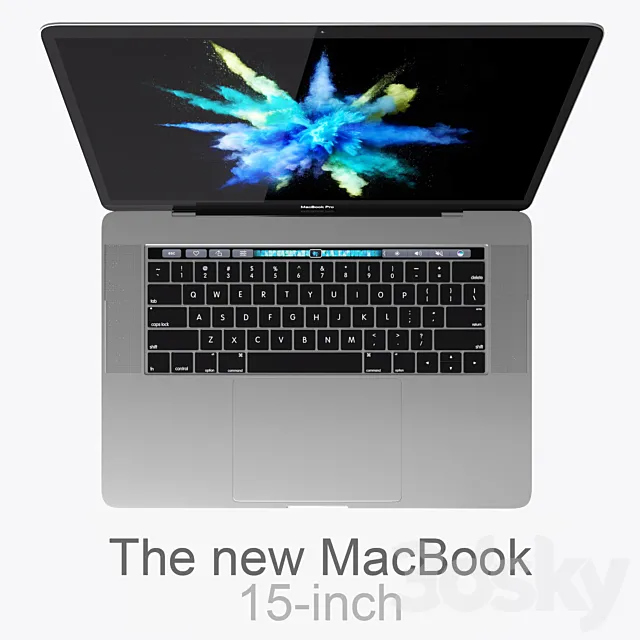 MacBook Pro 15-inch 2016 Touch Bar 3ds Max