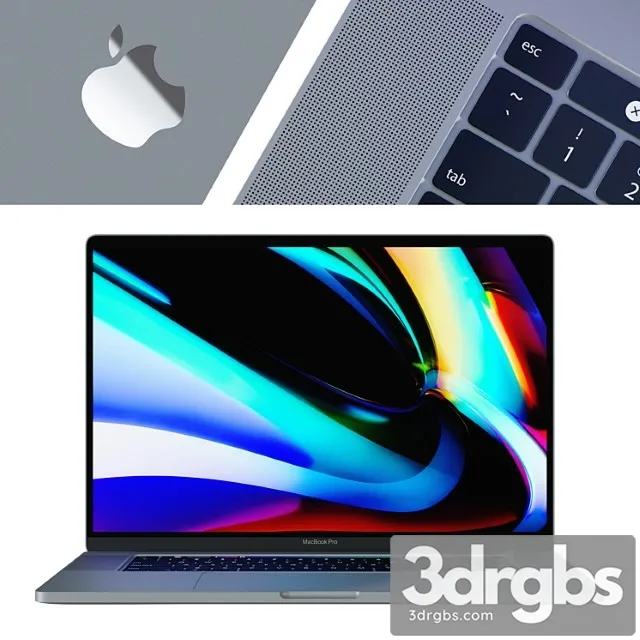 MacBook Pro 16 Silver and Space Gray 3dsmax Download
