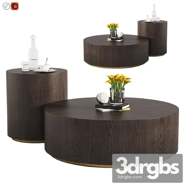 Machinto round coffee table & side table 2 3dsmax Download