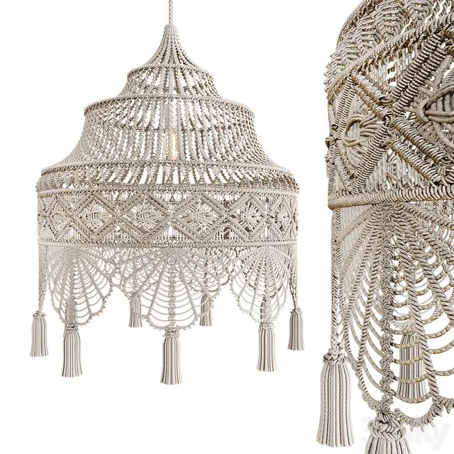 Macrame Chandelier 3 3dsMax Model