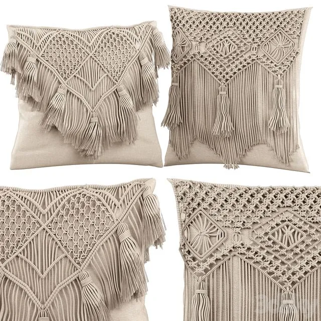 Macrame cushion 3dsMax Model