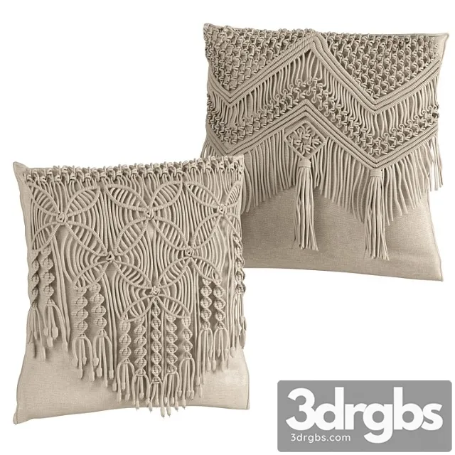 Macrame cushion set 05