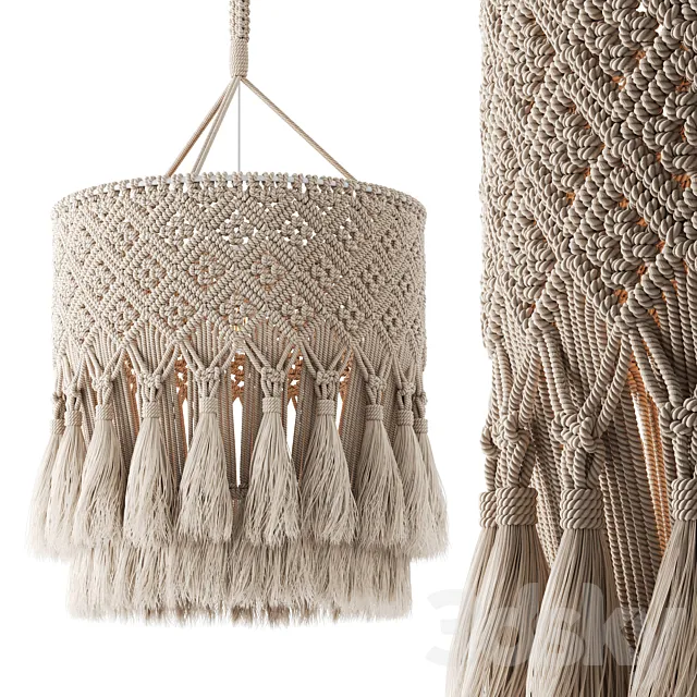 MACRAME Pendant Light 01 3ds Max